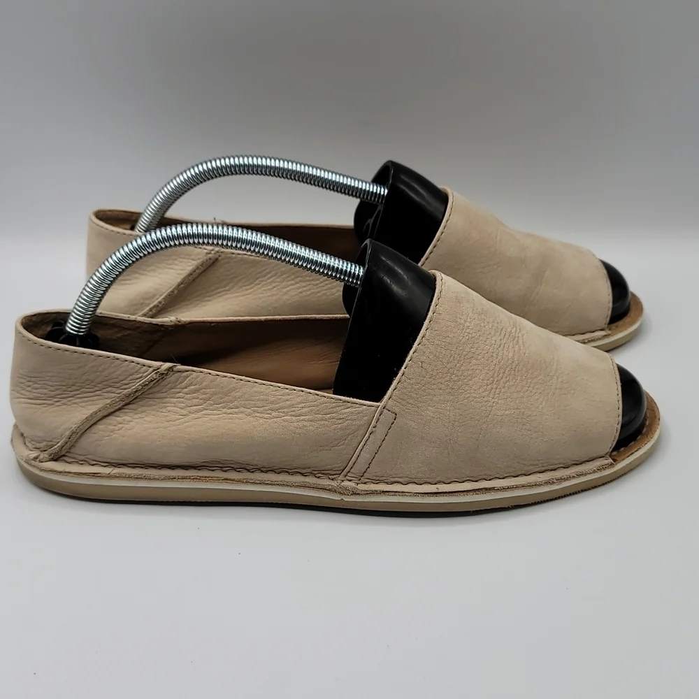 Coach Lydia open toe  leather espadrilles womens size 10B